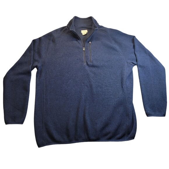 Stetson 2XL Western Sweater‎ Mens Solid 1/4 Zip Pull Over - Picture 1 of 9